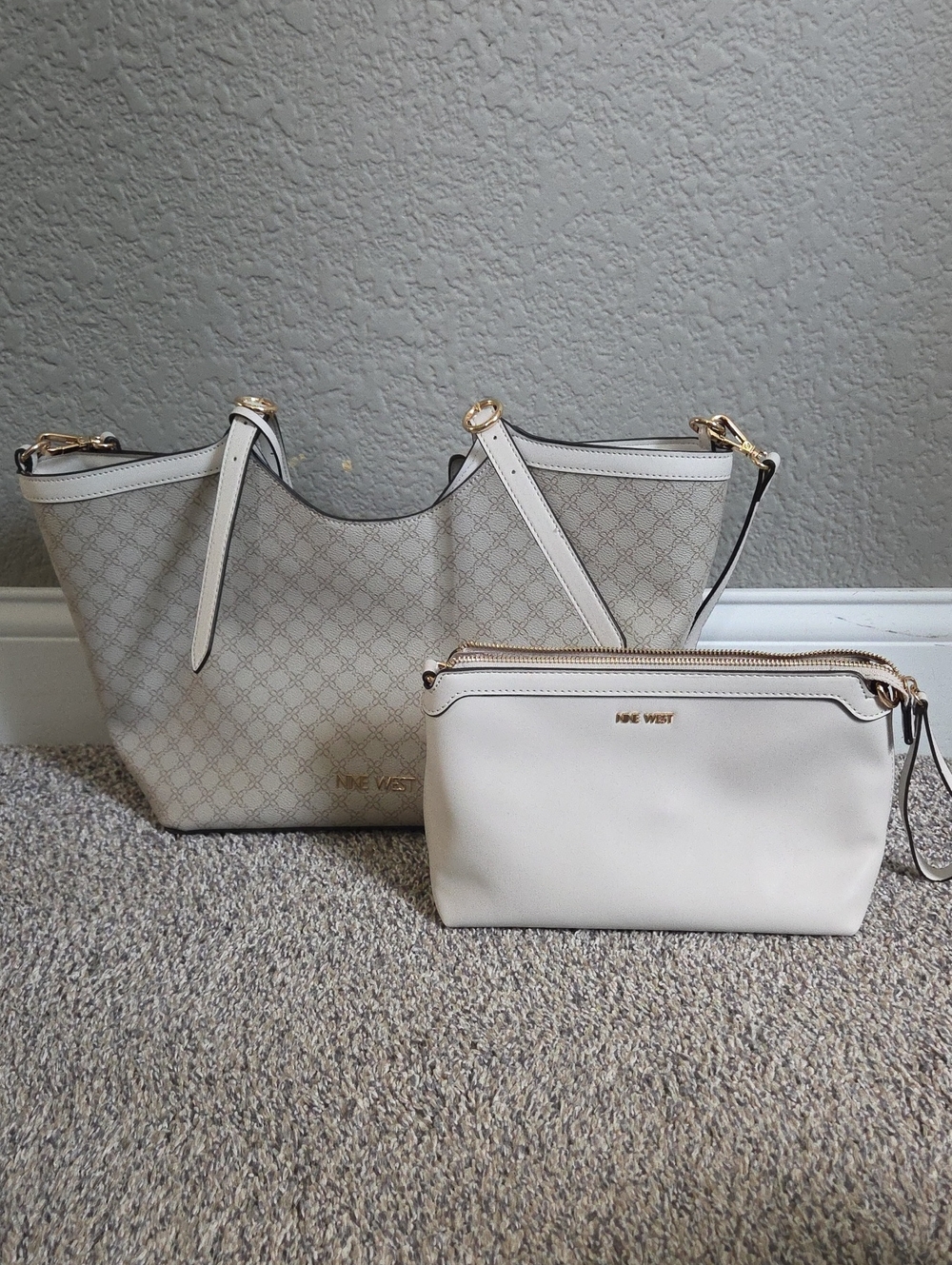 Nine West Large Tote Bag & Extra Mini Bag